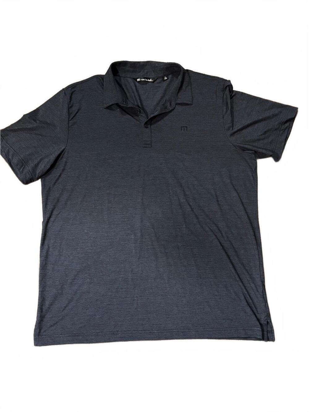 TravisMathew Men's Polo Shirt XL Dark Gray